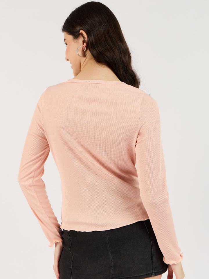 Pink Knit Top