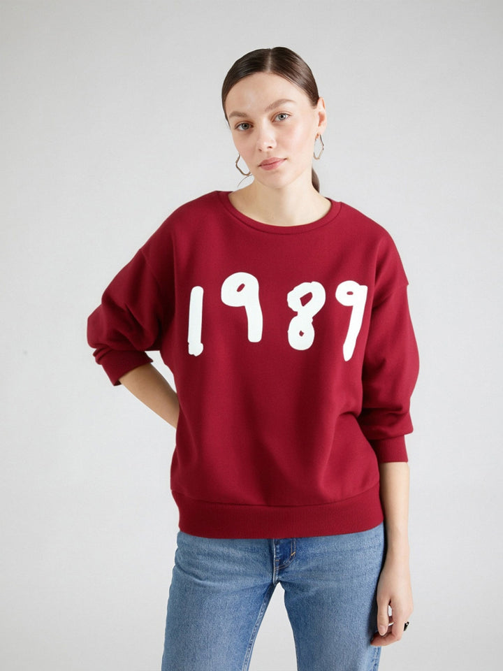Red Graphic Printed Sweatshirt