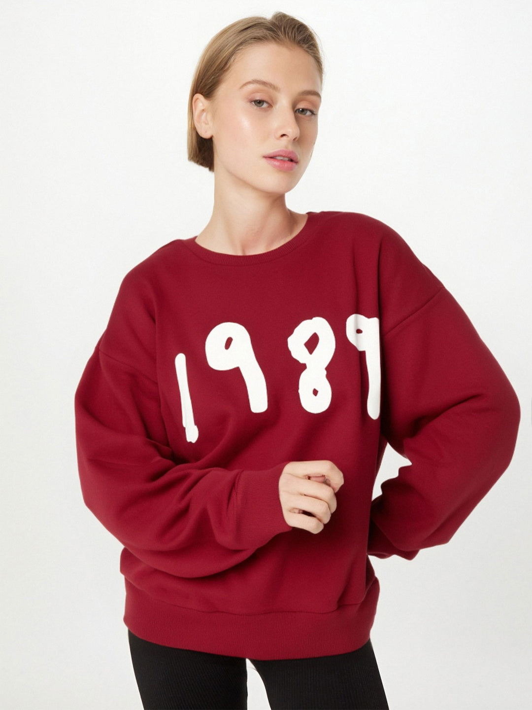 Red Graphic Printed Sweatshirt