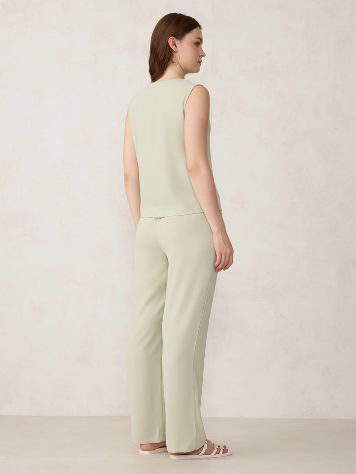 Green Waist Coat Trouser Co-Ord Set