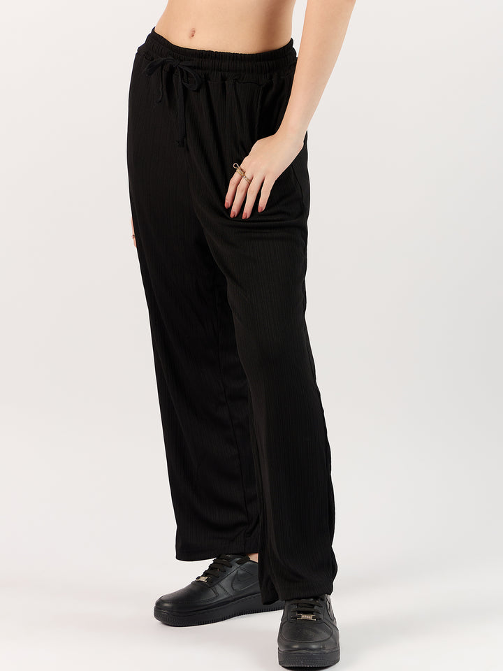 Black Wide Leg Trousers