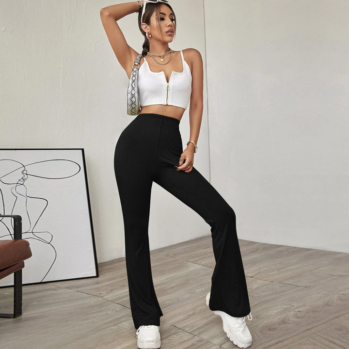 Black Fitted High Waist Pant