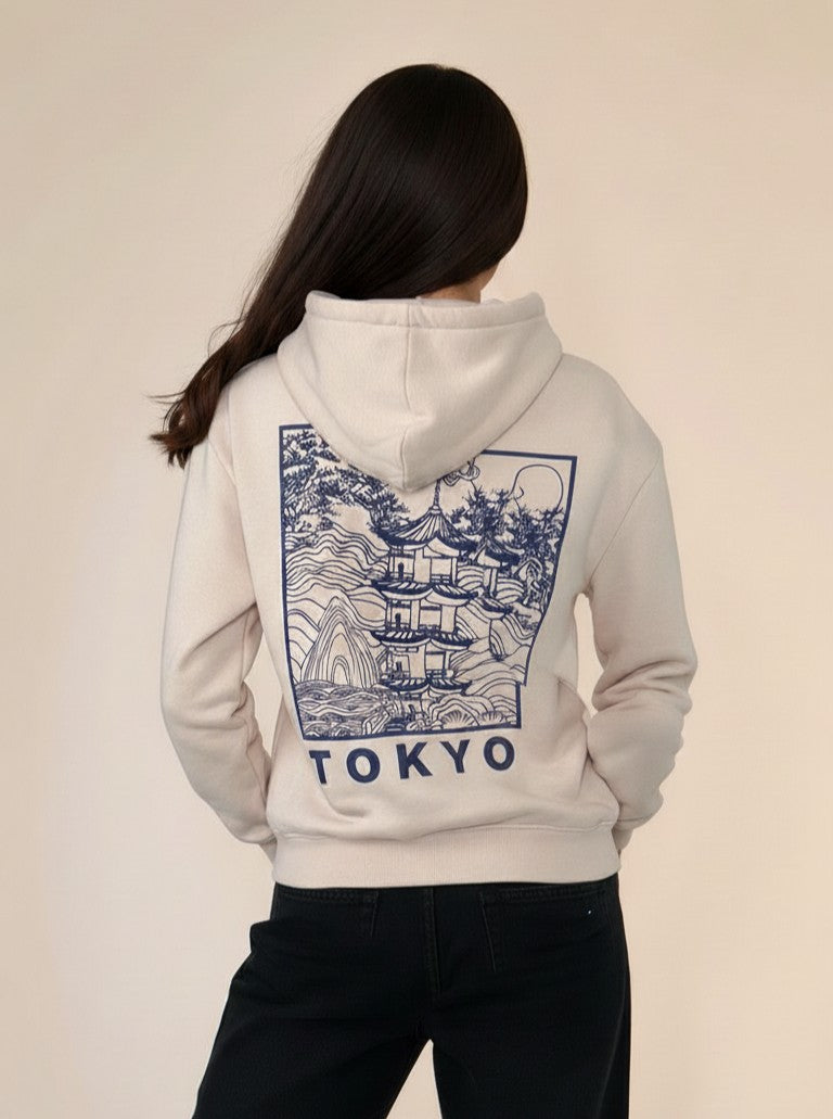 Cream Varsity Graphic Sweatshirt