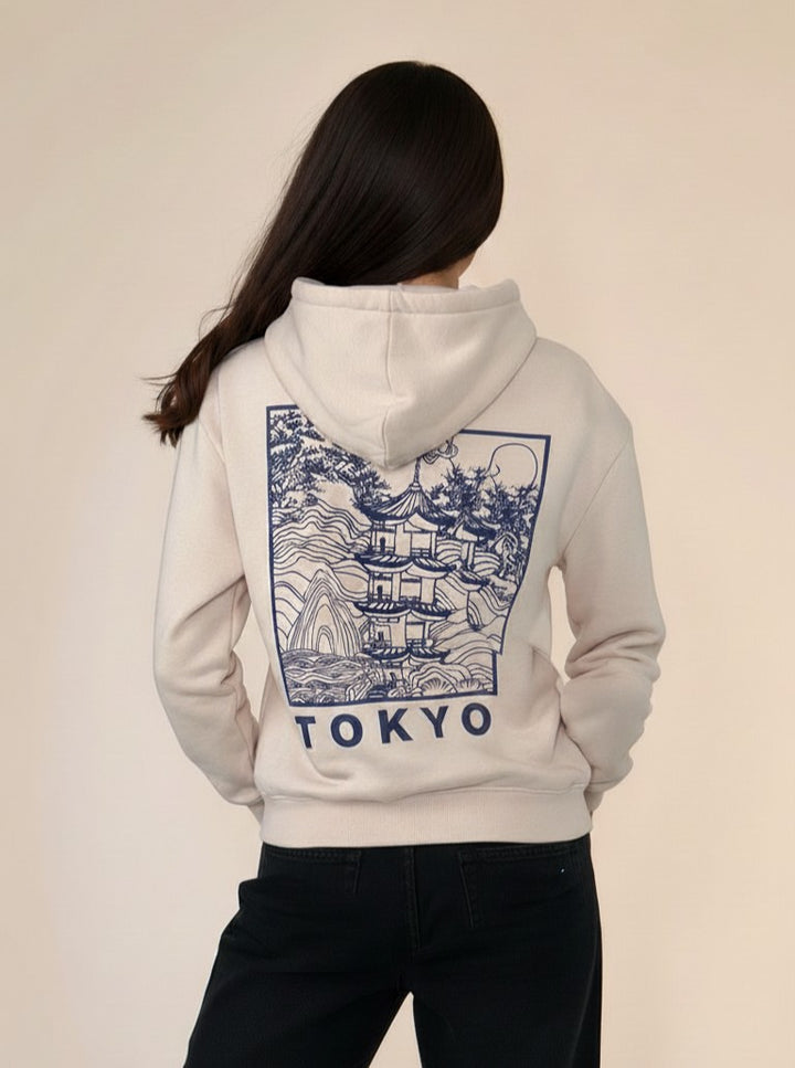 Cream Varsity Graphic Sweatshirt