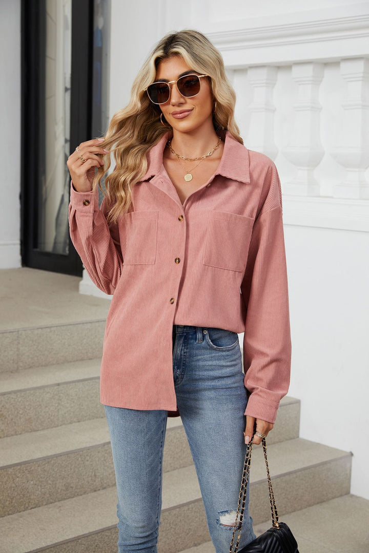 Pink Full Sleeves Buttondown Shirt