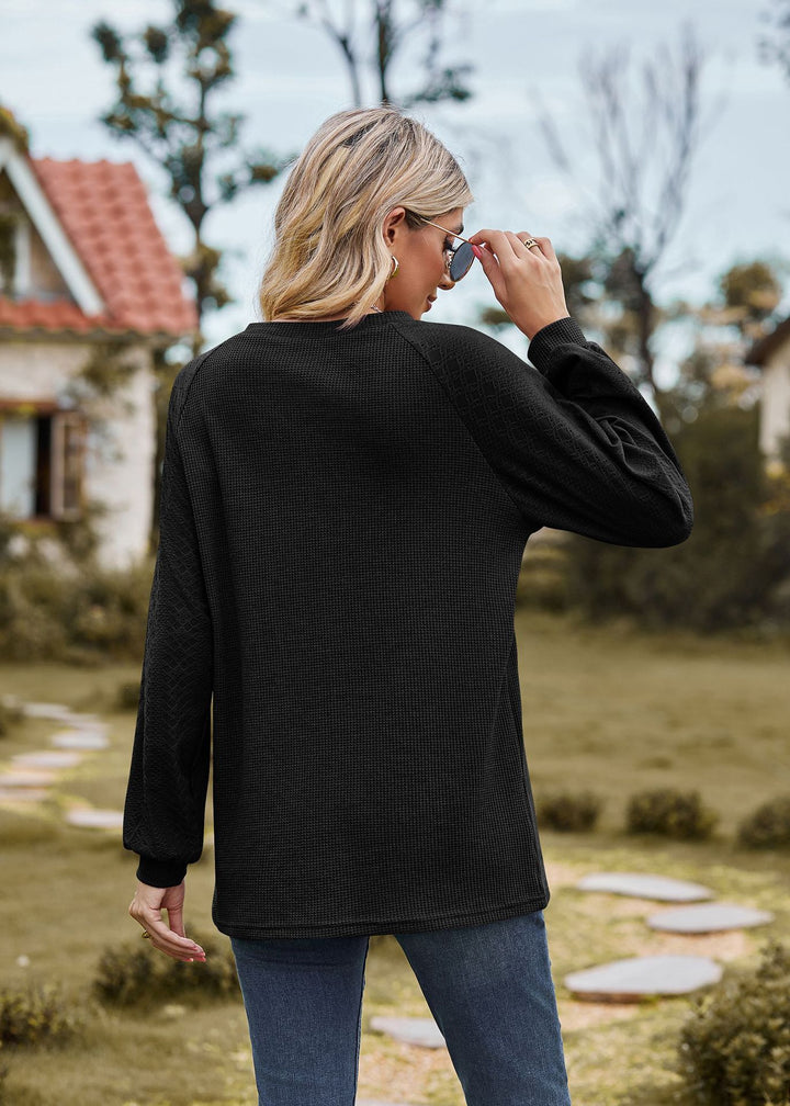 Black Full Sleeve Round Neck Sweaters