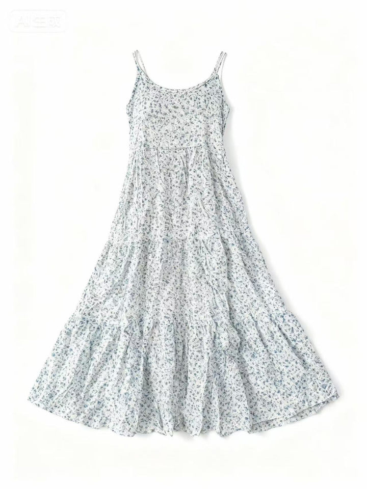 White Shoulder Tie-Up Flare Dress