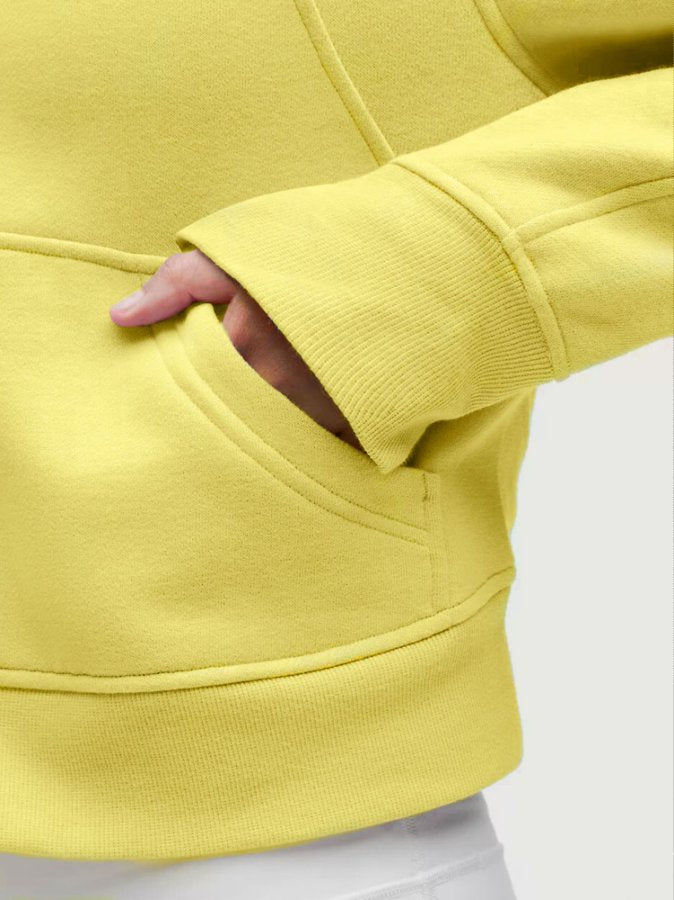 Yellow Full Sleeve Front Zip Jacket