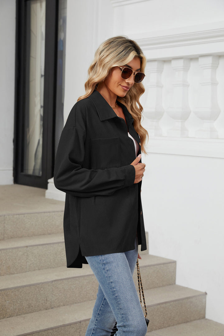 Black Full Sleeves Buttondown Shirt