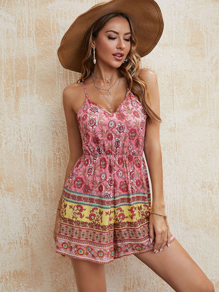 Pink Bohemian Playsuit