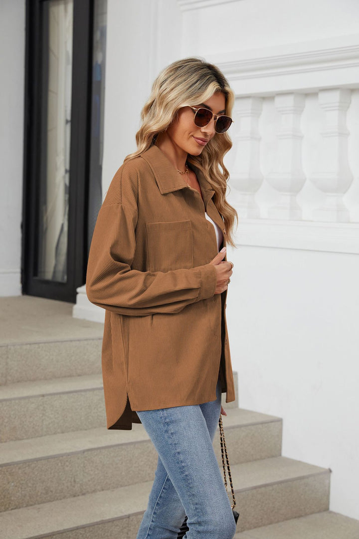 Brown Full Sleeves Buttondown Shirt