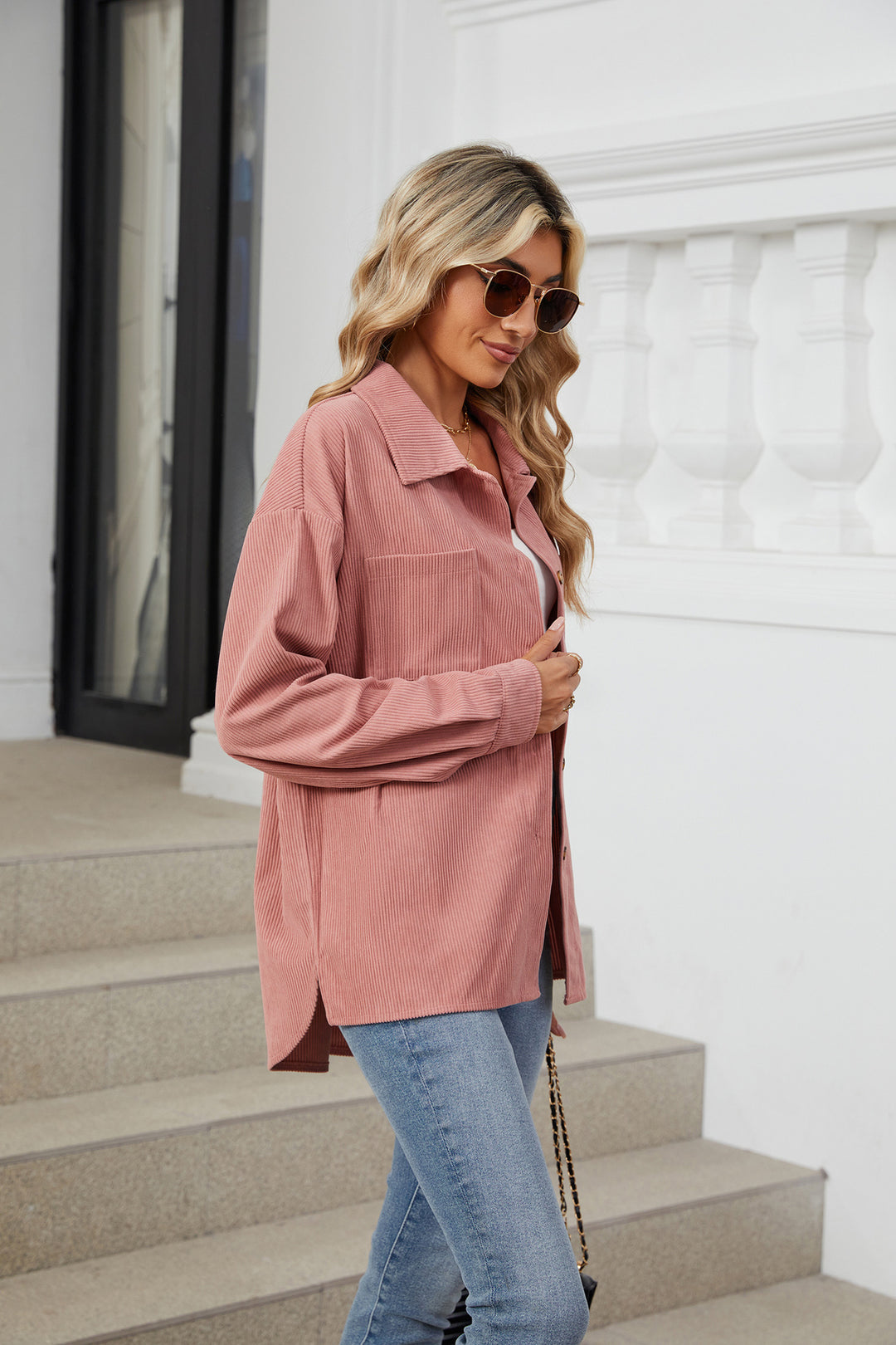 Pink Full Sleeves Buttondown Shirt