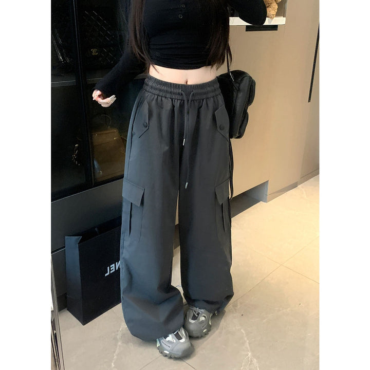 Charcoal Relaxed Cargo Joggers