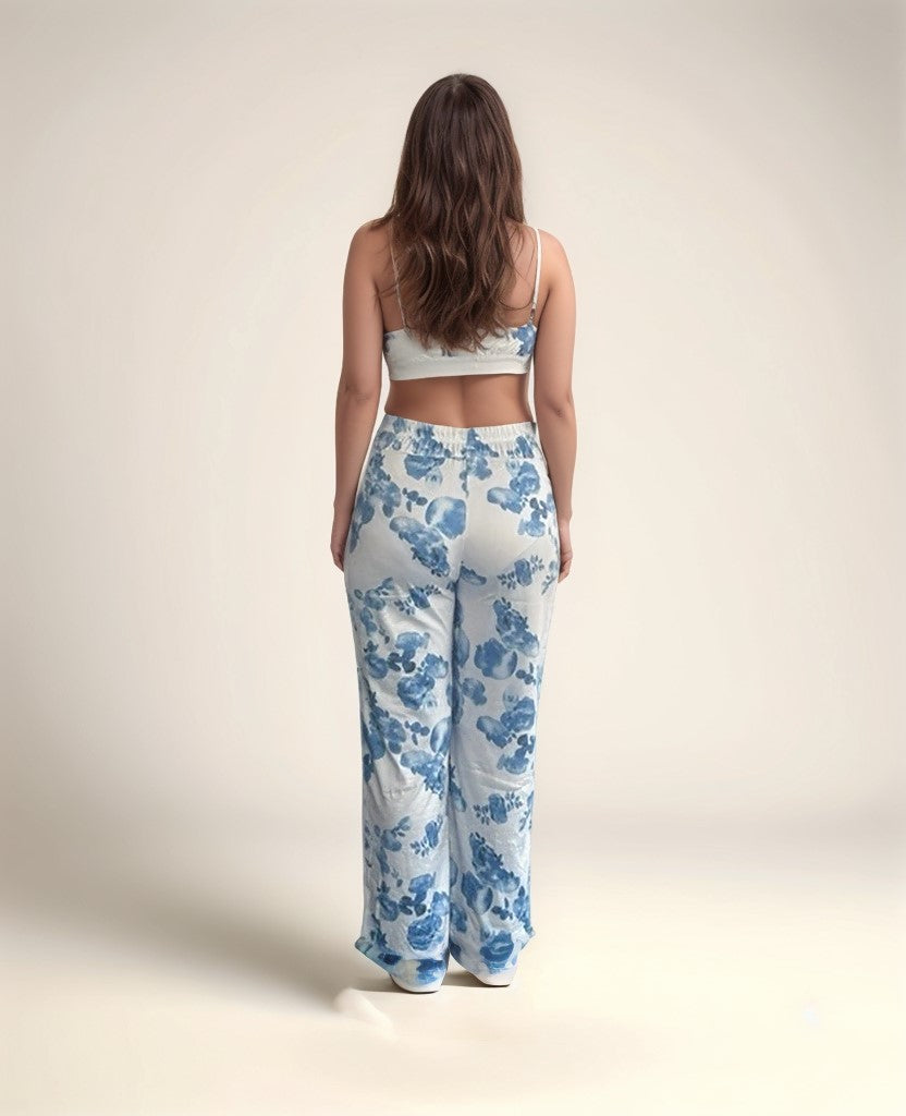 Blue Floral Co-Ord Set