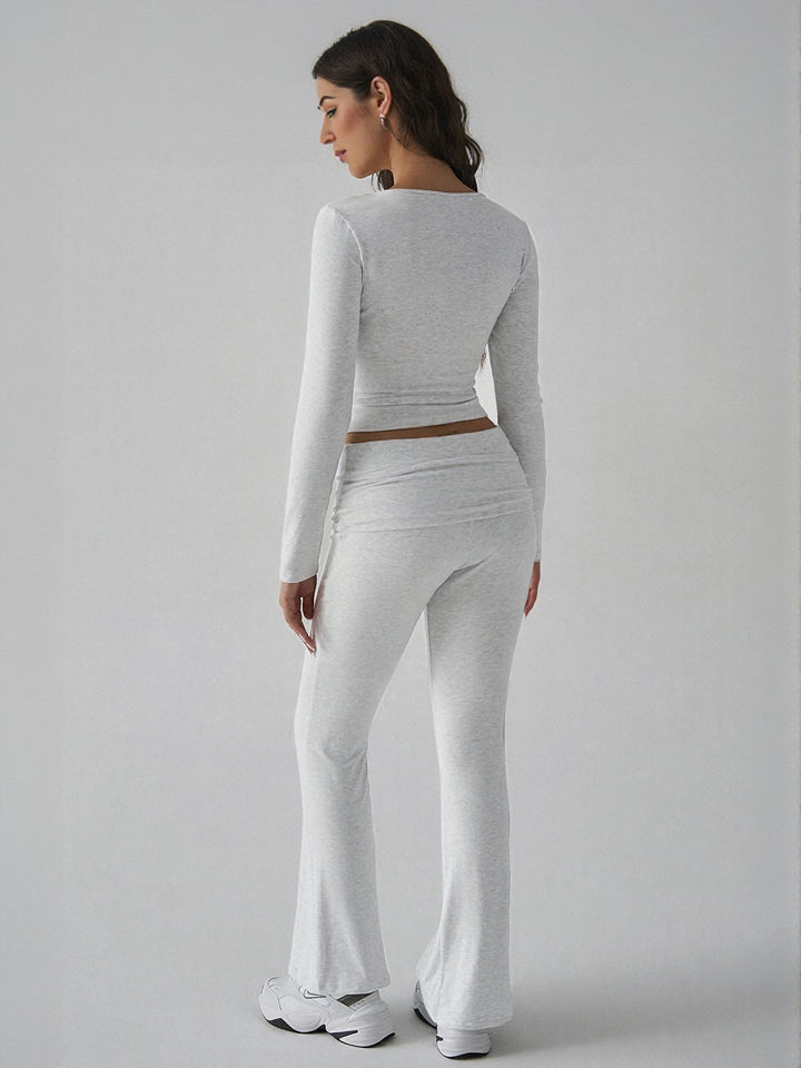 T-Shirt And Legging Grey Co-Ord Set