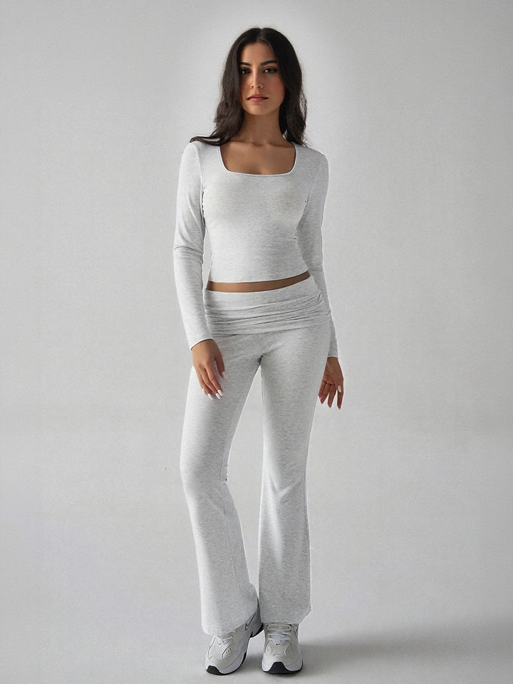 T-Shirt And Legging Grey Co-Ord Set