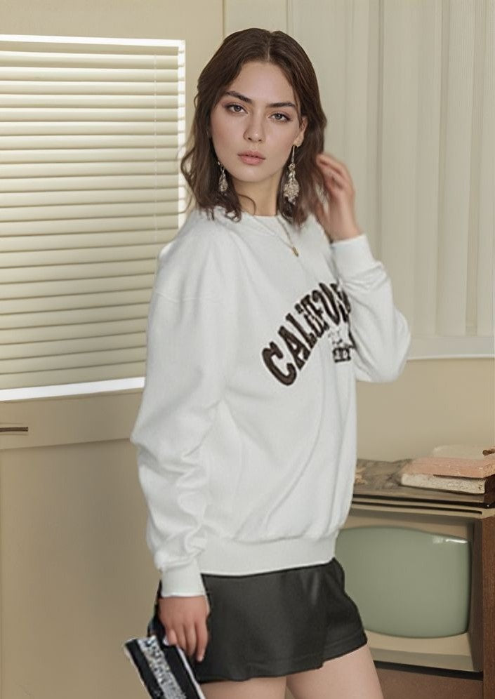 Off-White Typography Relaxed Sweatshirt