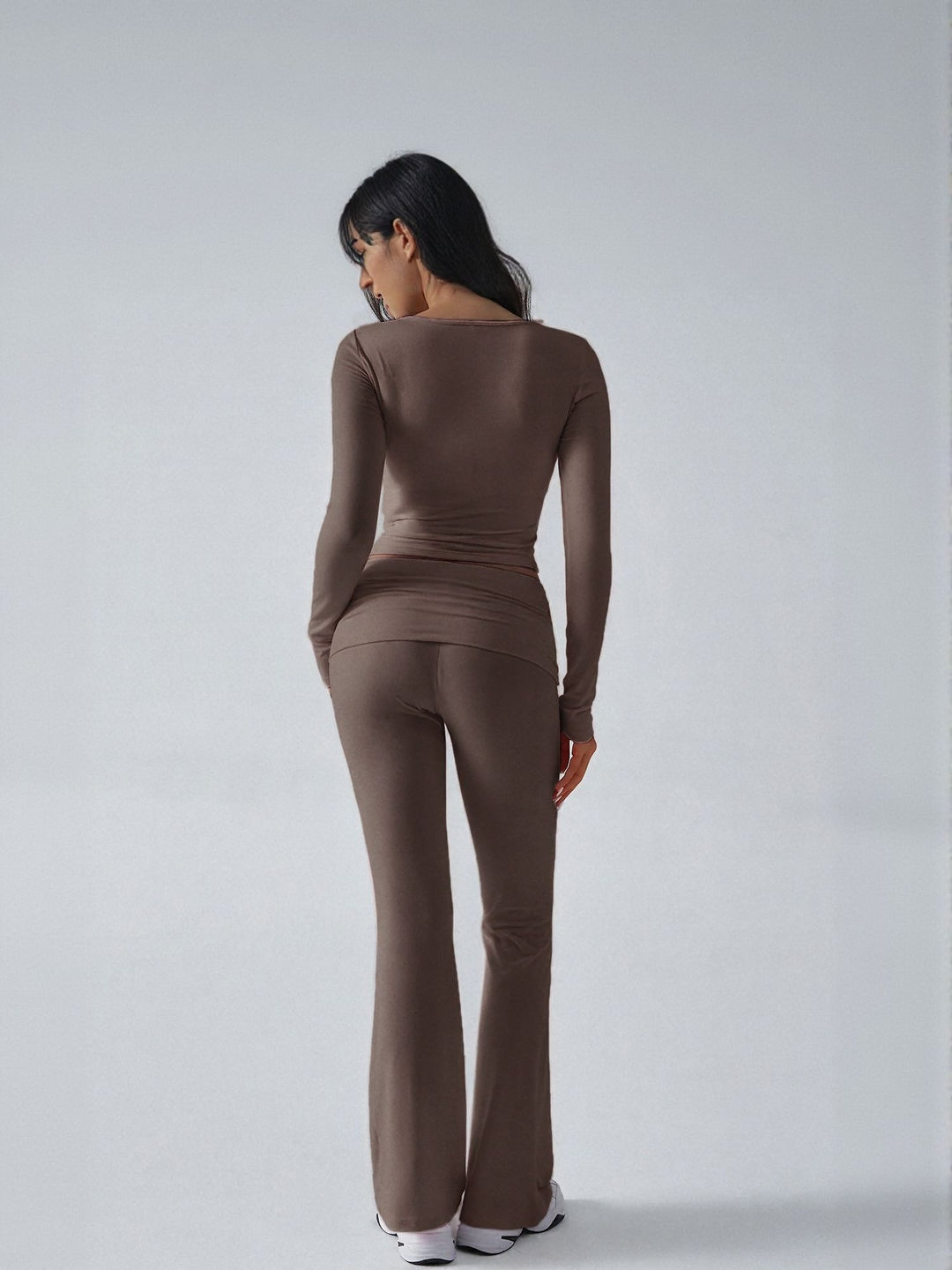 Brown Tshirt And Legging Co Ord Set