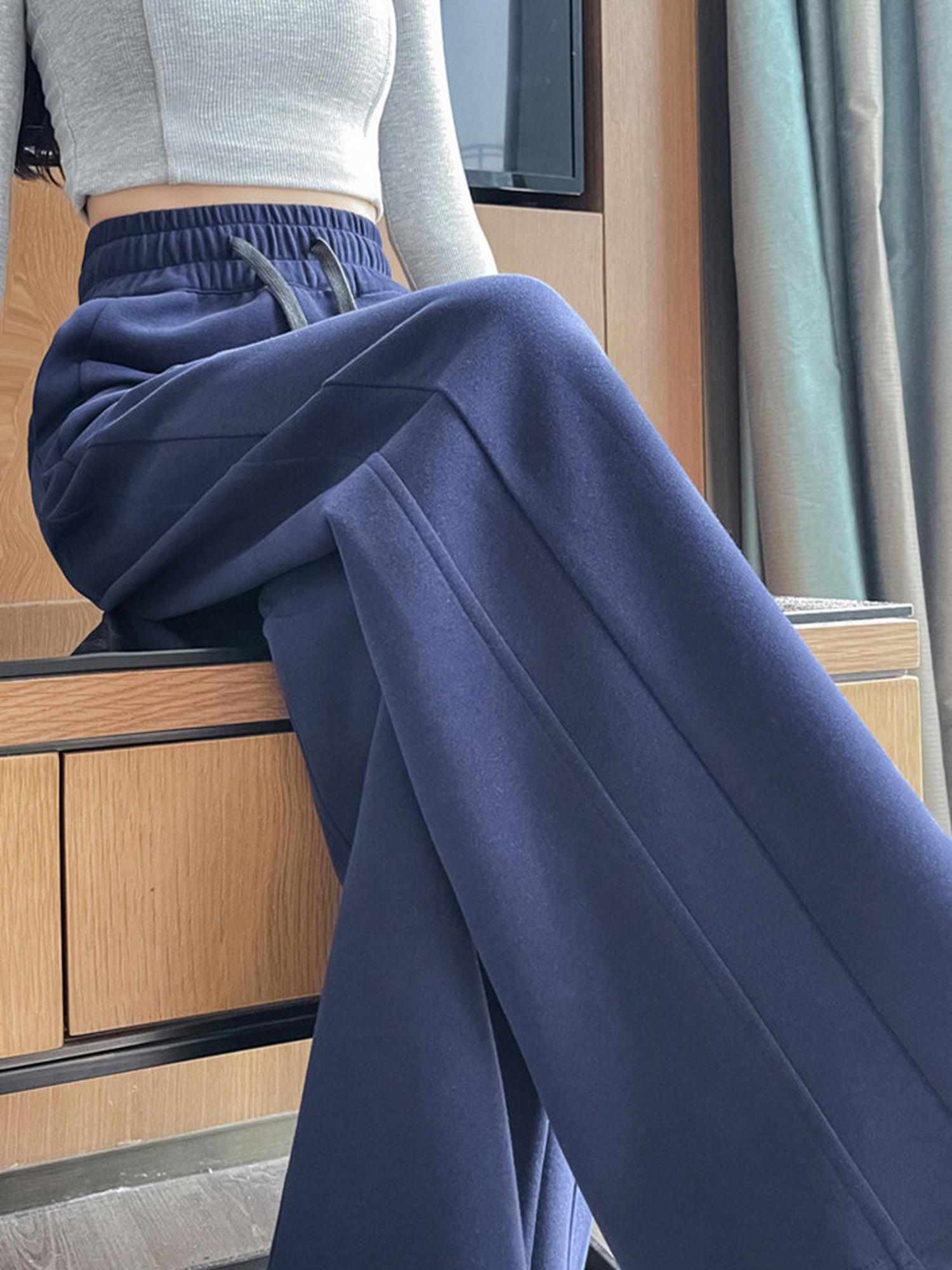 Navy Blue Cozy Drawstring Joggers