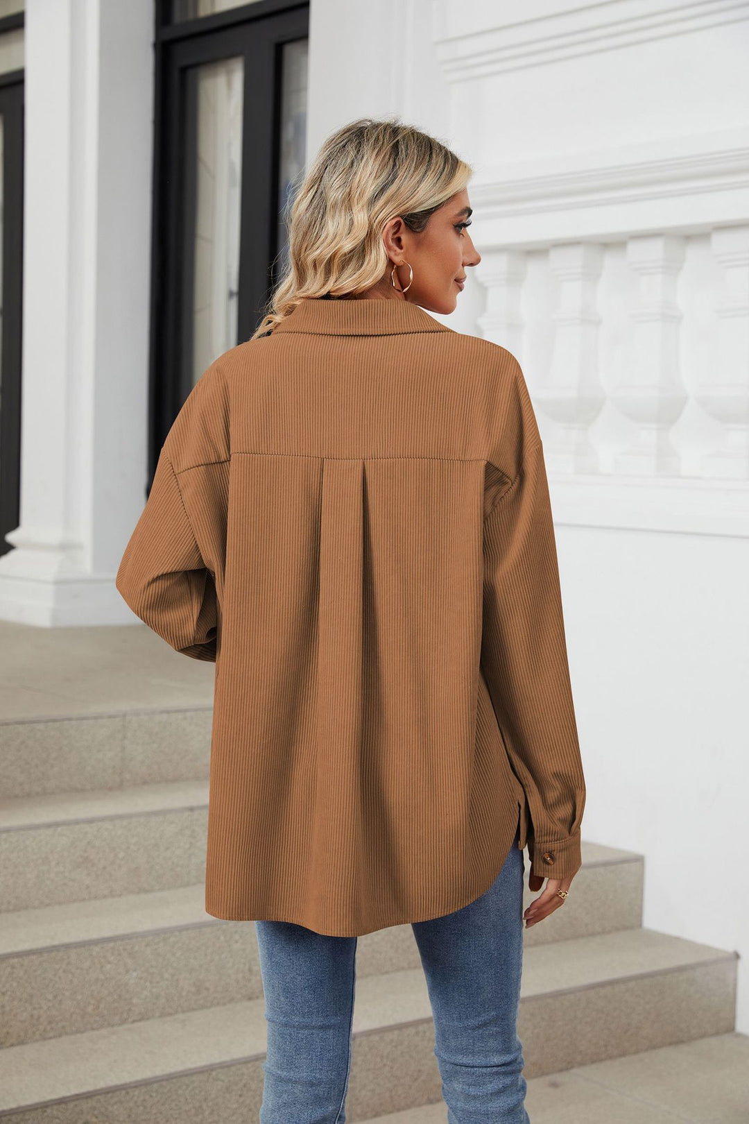 Brown Full Sleeves Buttondown Shirt