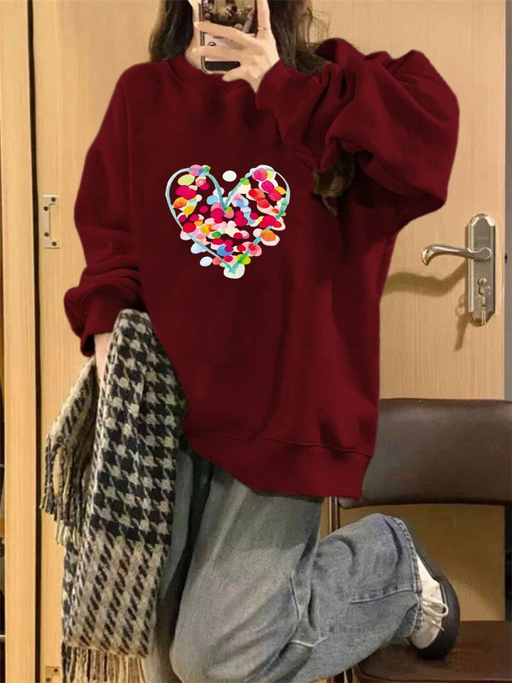 Red Heart Graphic Sweatshirt