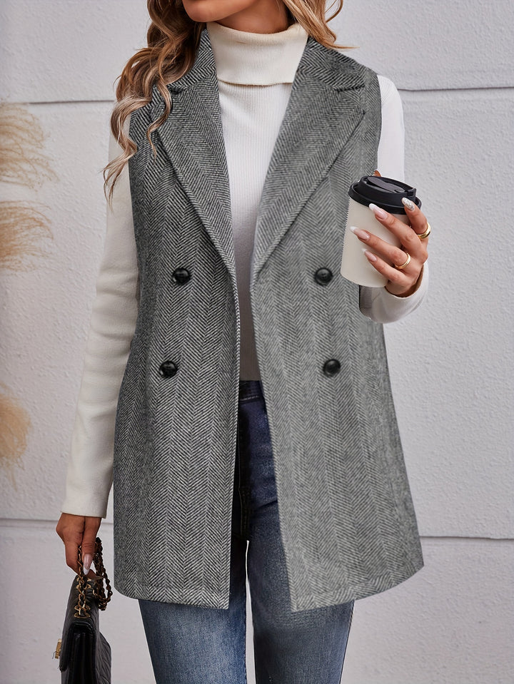 Black Sleeveless Jacket