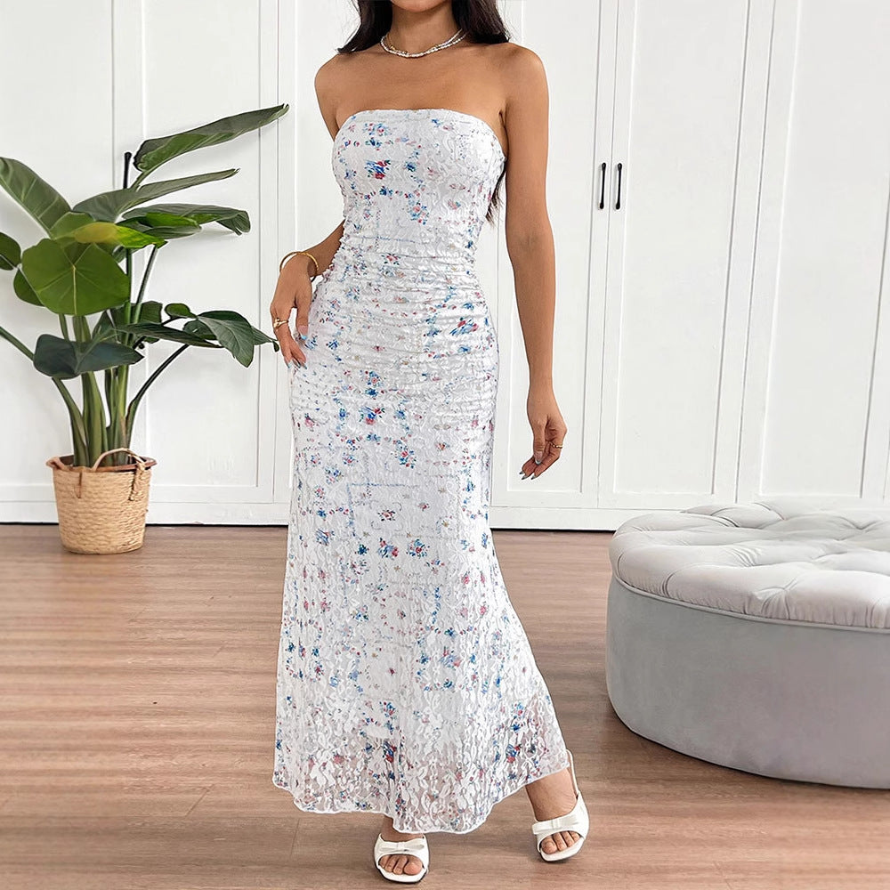 Multi Tube Printed Maxi Dress