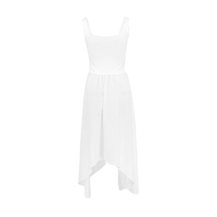 White Fit And Flare Maxi