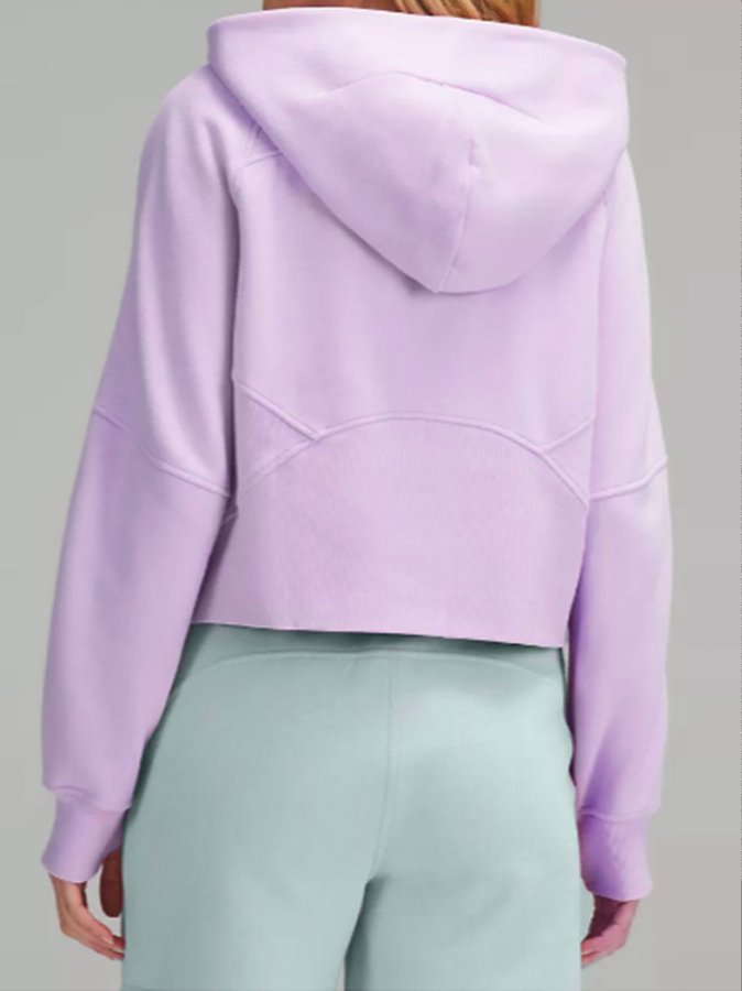 Purple Full Sleeve Collared Neck Sweatshirt
