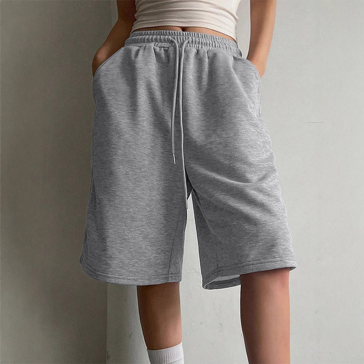 Grey Bermuda Drawstring Shorts