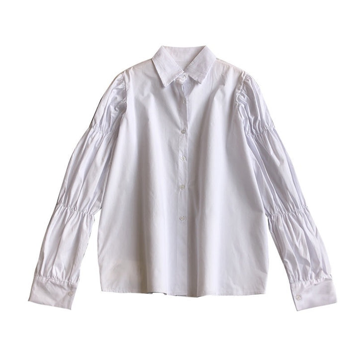 White Bell Sleeved Shirt