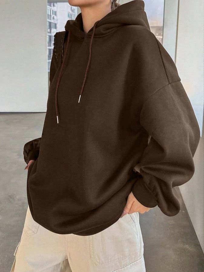 Brown Hoddie Sweatshirt