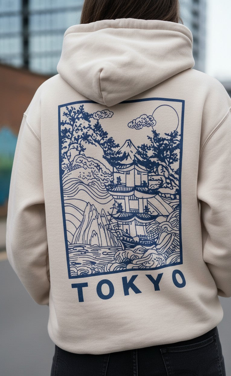 Cream Varsity Graphic Sweatshirt