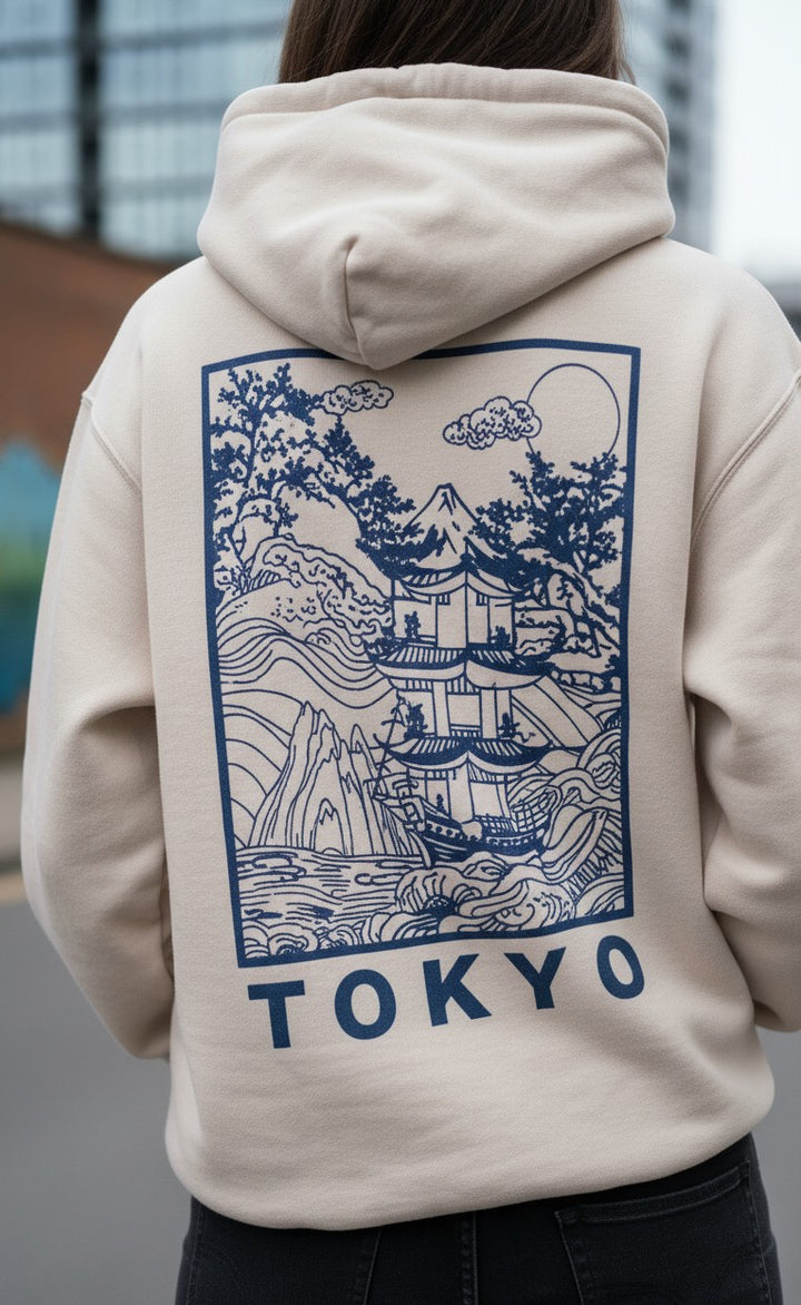 Cream Varsity Graphic Sweatshirt