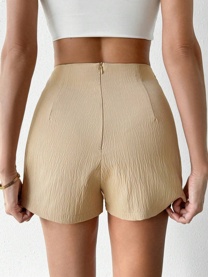 Cream Wrap Regular Fit Skort