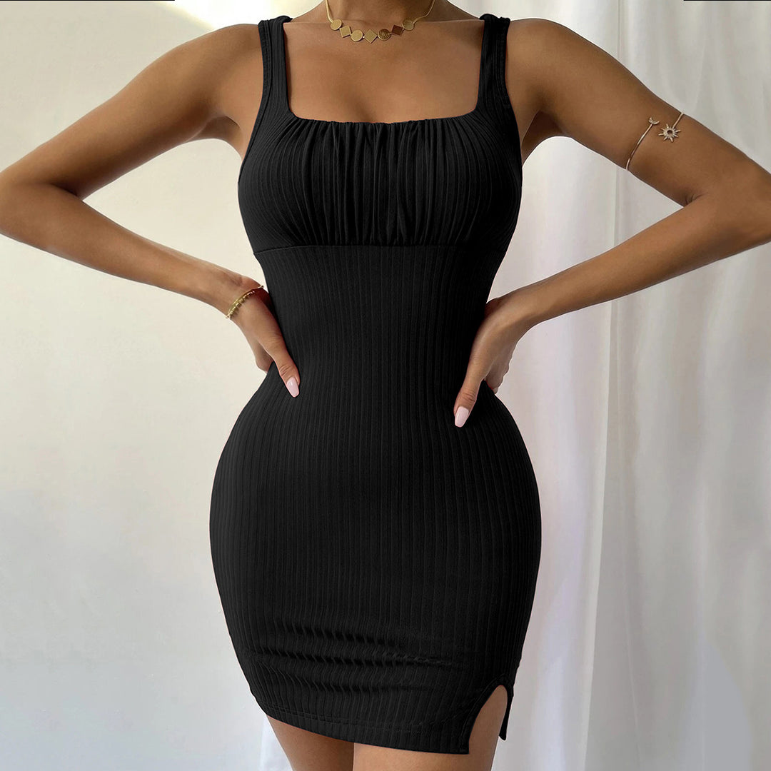 Black Sleeveless Bodycon Dress
