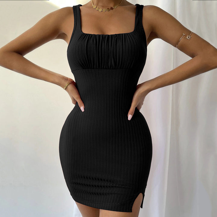 Black Sleeveless Bodycon Dress