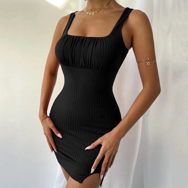 Black Sleeveless Bodycon Dress