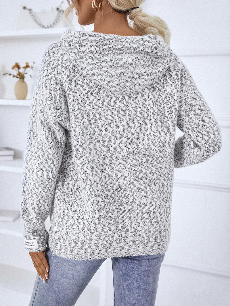 Grey Full Sleeves Textured Cardigan