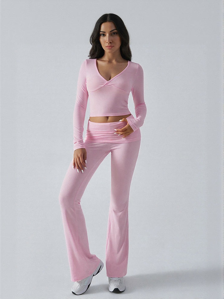 Pink Tshirt And Legging Co Ord Set