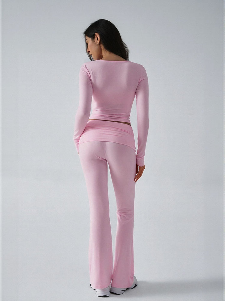 Pink Tshirt And Legging Co Ord Set