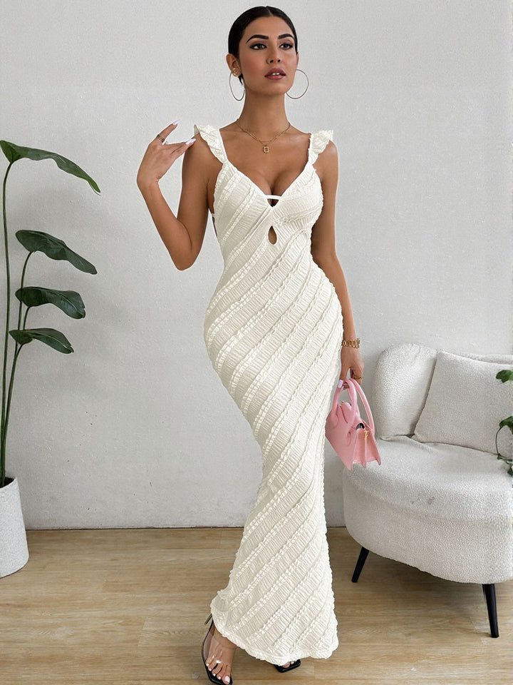 White Body Con Maxi Dress