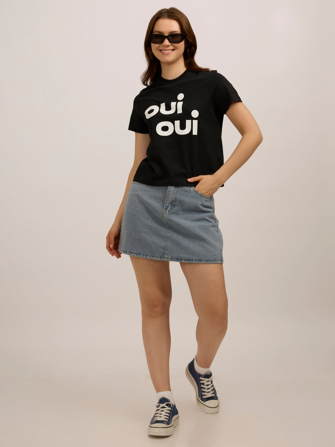 Black Graphic Regular T-Shirt