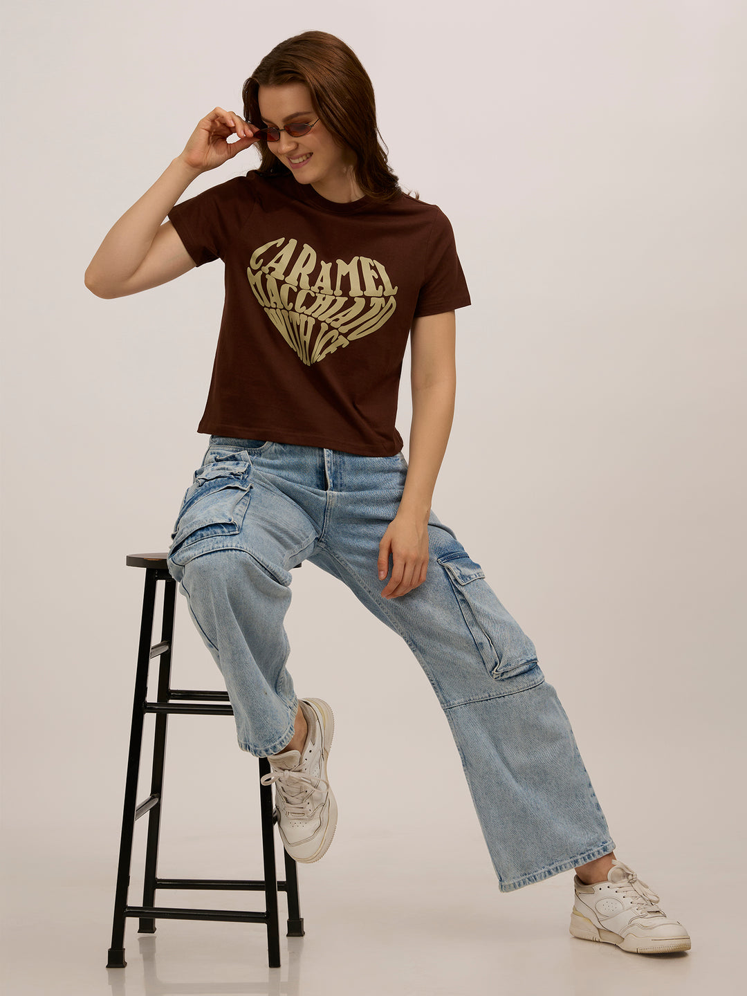 Brown Graphic Regular T-Shirt