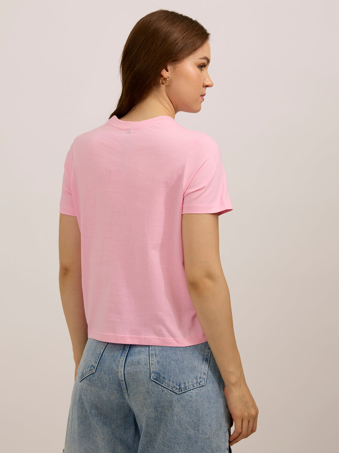 Pink Graphic Regular T-Shirt