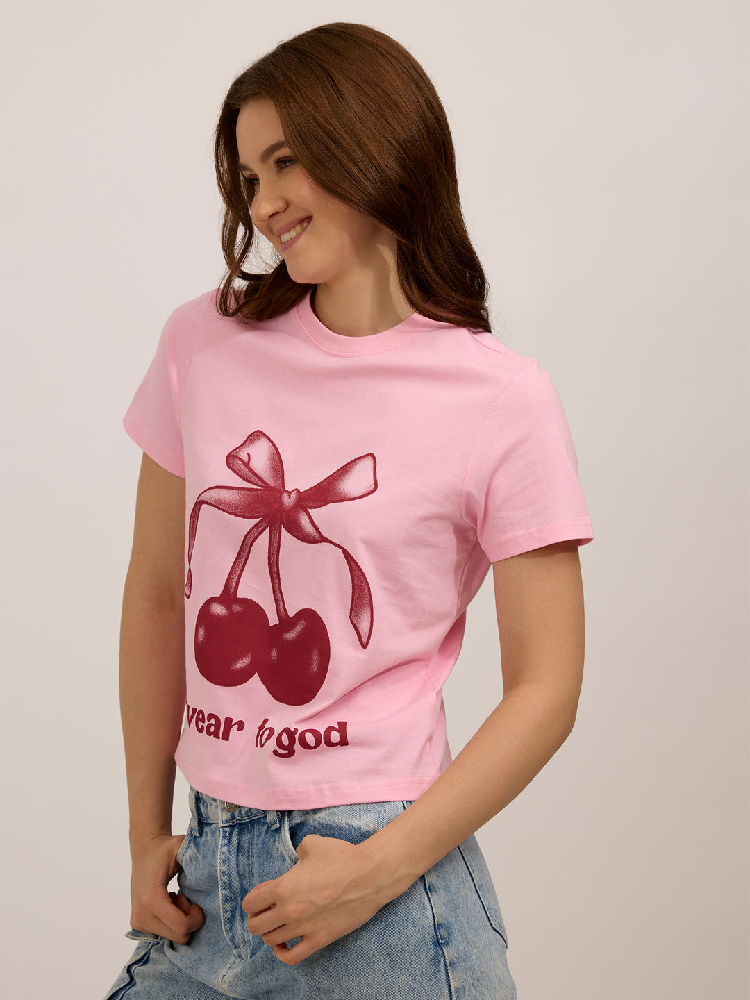 Pink Graphic Regular T-Shirt