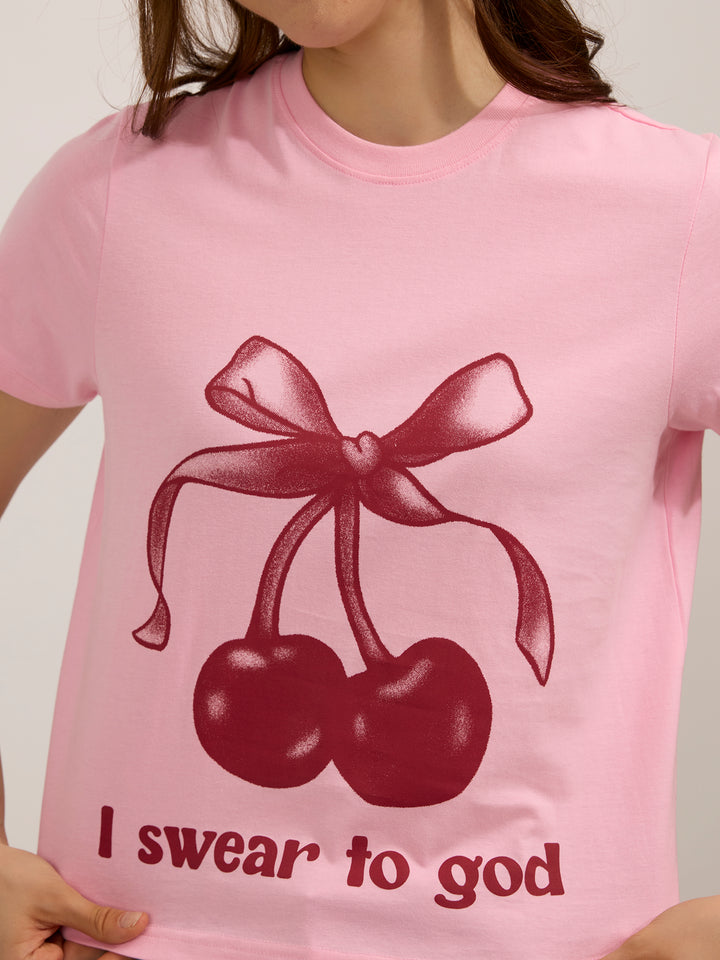 Pink Graphic Regular T-Shirt