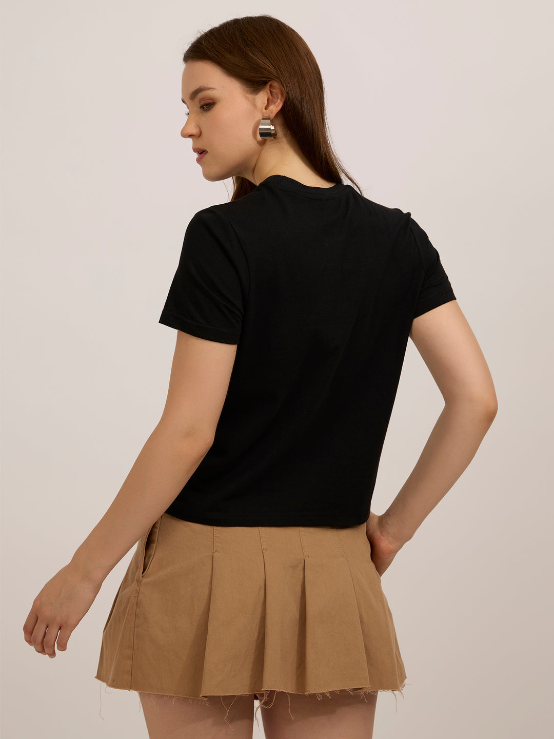 Black Graphic Regular T-Shirt