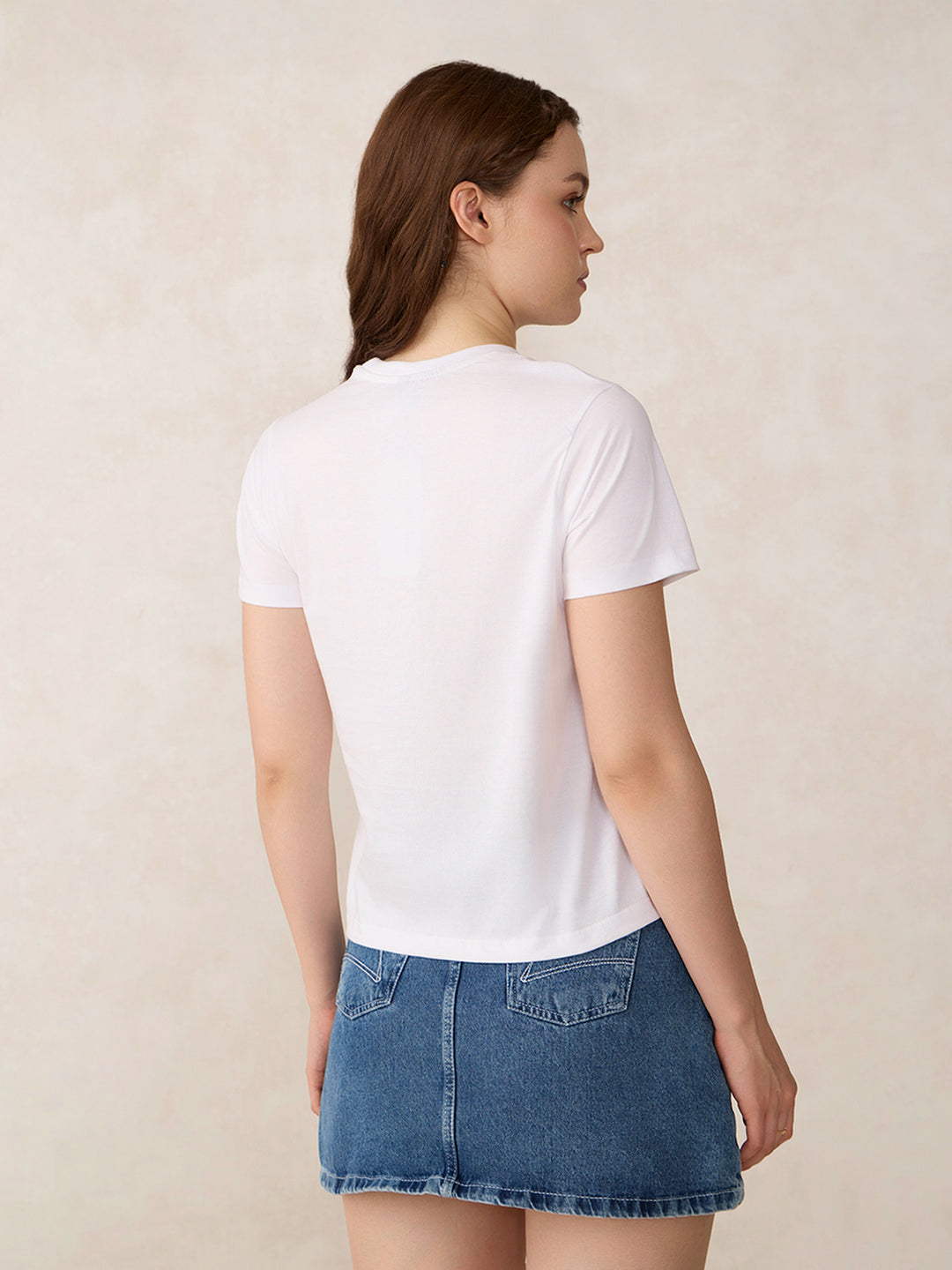 White Graphic Fashion T-Shirt