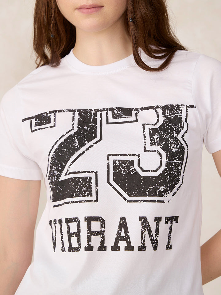 White Graphic Fashion T-Shirt